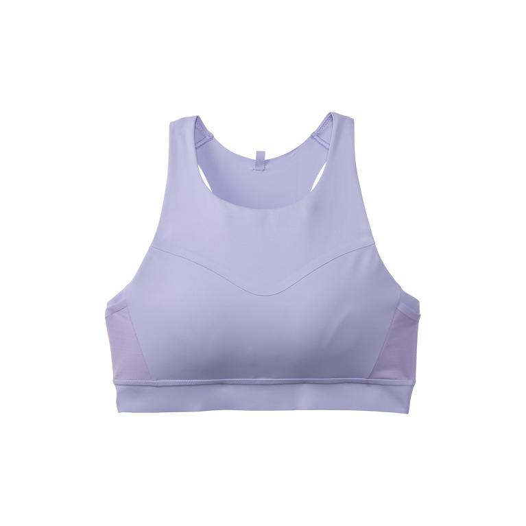 Brooks Womens Drive 3 Pocket Running Bra - Lavender Purple/Violet Dash (219587-DAI)